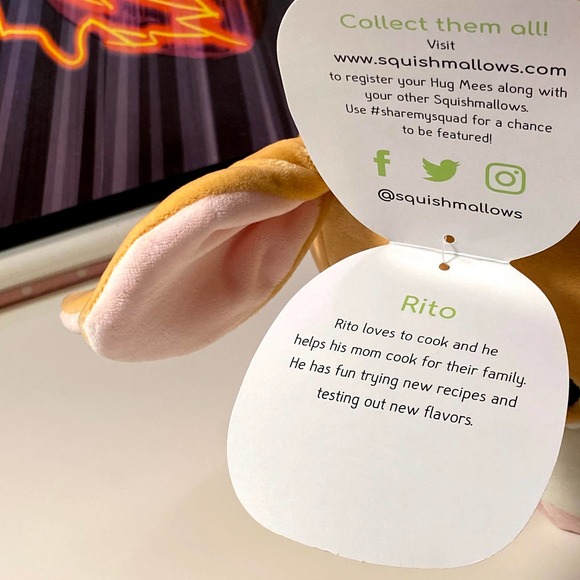 Squishmallow Rito the Brown Bunny Rabbit 14” Hugmees Plush Easter 2021 hug mees - Picture 7 of 15